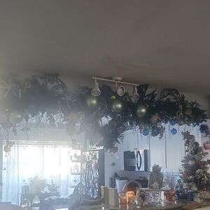 Festive Green and Blue Holiday Garland
